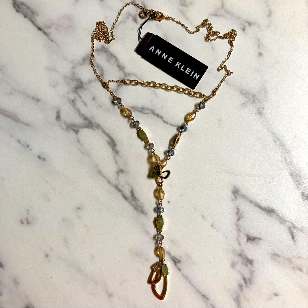 NEW Anne Klein Wing Necklace 45”